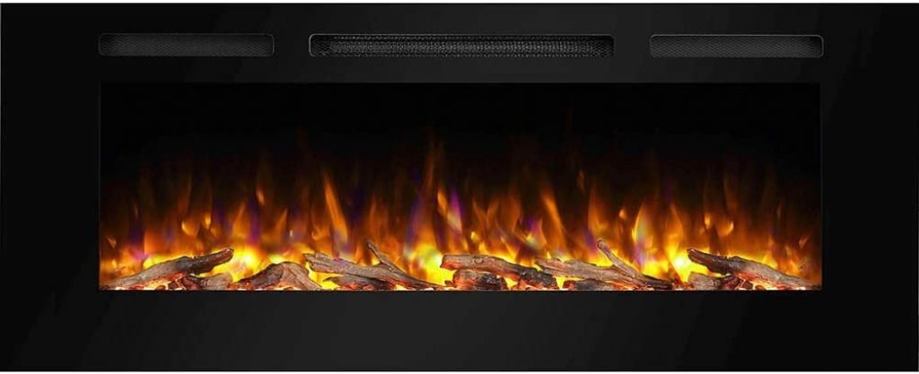 best recessed electric fireplace